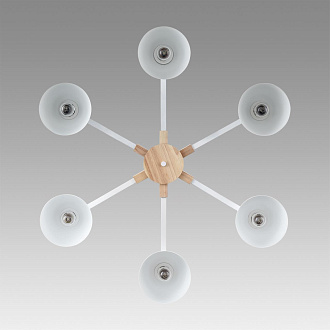 Люстра потолочная 79,5*35 см, 6*E27 Lumion COLANGE 8095/6C белый