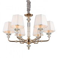 Подвесная люстра 70*70-140 см, 6*E14, 40W, Aployt Silvian APL.719.03.06, золотой