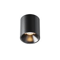 Потолочный светильник 6 см, LED*5W, 2700K, Maytoni Alfa LED 50° C064CL-5W2.7K-RD-B, Черный