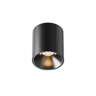 Потолочный светильник 6 см, LED*5W, 2700K, Maytoni Alfa LED 50° C064CL-5W2.7K-RD-B, Черный