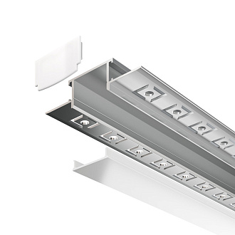 Алюминиевый профиль  Встраиваемый 2000*61*14 мм Maytoni Technical Led Strip ALM011S-2M Серебро, цена за штуку