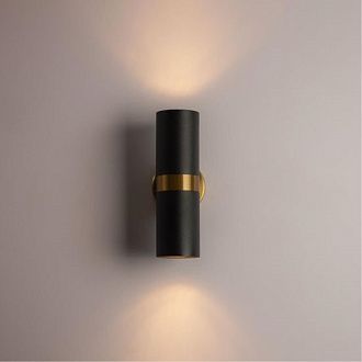 Бра 9*6*18 см, 2*GU10 черный Arte Lamp RAN A3143AP-2BK