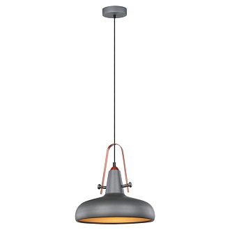 Подвесной светильник Lussole Loft GRLSP-9814, диаметр 32 см, серый