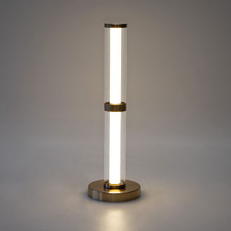 Настольный светодиодный светильник 15*15*48,5 см, *LED, 11W, 3000 Eurosvet Stark 80536/1, латунь