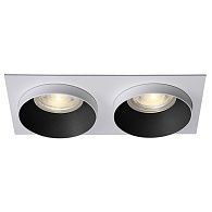Светильник встраиваемый Crystal Lux CLT 044C2 BL-WH-WH белый/черный, вр 6,2*15 см