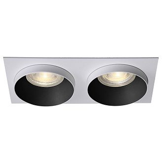 Светильник встраиваемый Crystal Lux CLT 044C2 BL-WH-WH белый/черный, вр 6,2*15 см