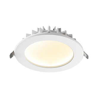 Светильник LED 15 см, 12W, 3000K, NovoTech SPOT GESSO 358806, белый, вр 13,5 см