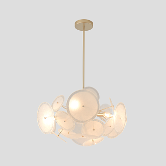 Люстра на штанге 61 см, Crystal Lux DANDELION SP6 GOLD, золото
