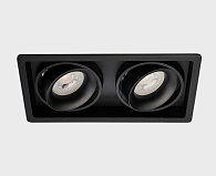 Встраиваемый светильник Italline DE-312 black, черный, вр 19,5*10 см