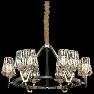 Светильник подвесной Wertmark Viola WE152.12.303, 85*85 см, золото, черное золото