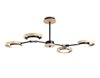 Светильник подвесной 82,5*53*28,5 см, LED 28W, 3000К, черный, светлое дерево Ambrella Comfort LineTech FL51611