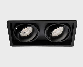 Встраиваемый светильник Italline DE-312 black, черный, вр 19,5*10 см