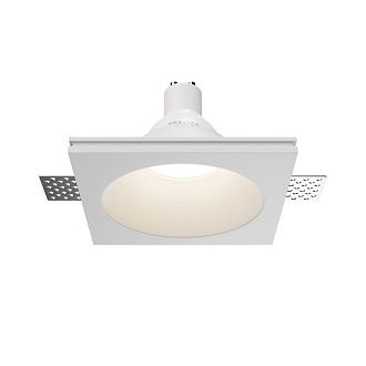 Встраиваемый светильник 10 см, Maytoni Technical Gyps Modern DL129-GU10-01-W, белый