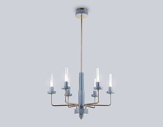 Люстра светодиодная на штанге **112- см, **W, 3000K, Ambrella Light High Light LH53124, золото