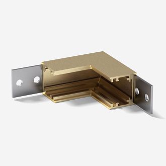 Brass Line Коннектор угловой внутренний для накладного шинопровода (латунь) 85225/00, 5*5*см, Elektrostandard Line Magnetic 85225/00, латунь