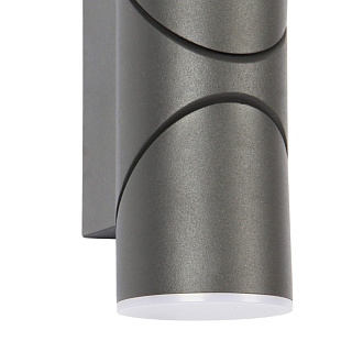Уличный светильник Favourite Pilon 3028-2W, D83*W65*H165, каркас черного матового цвета, поворотные плафоны со акриловым отражателем, IP54