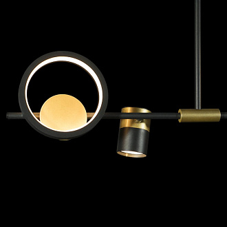 Светильник 120**30 см, 6*LED*5+40W, 3000K, Loft It Saturn 10094/1200, Черный