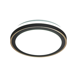 Cветильник 39*7 см, LED 48W, 3000-4200-6300 К, IP43, белый/черный/медный, пластик Sonex Akuna, 7620/DL