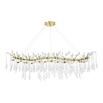 Светильник подвесной 150*40*40/180 см, 12*G9 4000K ST LUCE Teardrops SL1660.213.12 шампань