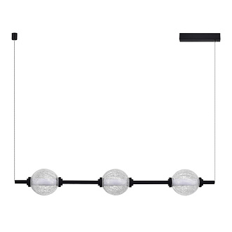 Подвесной светильник 13*120 см, LED, 8.5W,  3000К, ST-Luce PEEK SL6120.403.03 черный