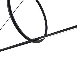 Подвесной светильник SUSPENSION CERCLE ET TRAIT – GRAPHITE SATINE L170 170*45*45 см, 1*LED*25W, 3000K, ImperiumLoft 40.1282-0, Чёрный