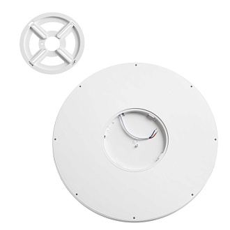 Cветильник 40*2,5 см, LED 32W, 3000/4000 К, IP40, белый, пластик Sonex Alfa White, 7659/32L