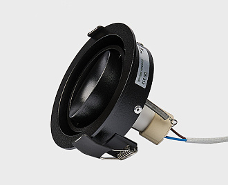 Встраиваемый светильник 11*8 см, ITALLINE DE-313 black, вр 9,8 см