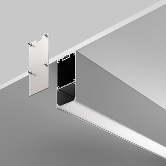 Алюминиевый профиль  Накладной 2000*35,6*66,8 мм для светодиодной ленты Maytoni Led strip Серебро ALM-3566-S-2M