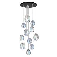 Люстра каскадная 53*53*0 см, 11 G9*40W, Odeon Light Mussels, черный 5039/11