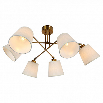 Люстра LSP-8191 белый\бронза диаметр 80 см.