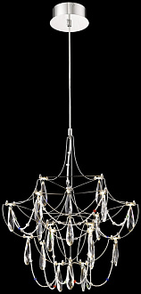 Подвесная люстра 40*40*111 см, LED, 21W, Wertmark  WE336.21.106 хром