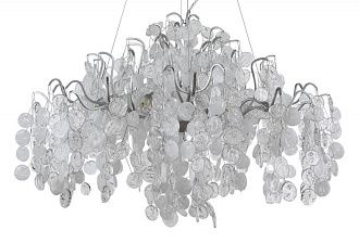Люстра 84 см, Crystal Lux TENERIFE SP9 SILVER Серебряный