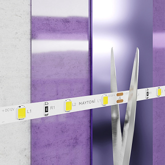 Светодиодная лента 12В 2835 4,8Вт/м 3000K 5м IP20 5мм Maytoni Technical Led Strip 20007, цена за метр, катушкой по 5 м