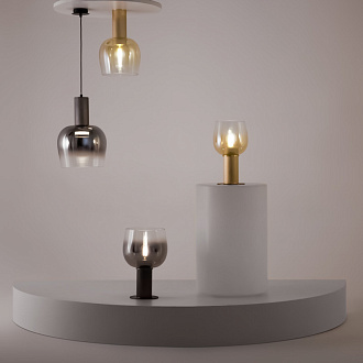 Накладной светильник 23,5*23,5*36,6 см, 1*E27, Maytoni Smart Casual MOD414CL-01G золотой