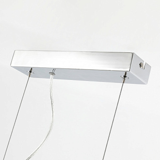 Подвесная люстра Favourite Idem 2724-4P, L870*W120*H305/1500, хром, плафоны из рифленого прозрачного стекла