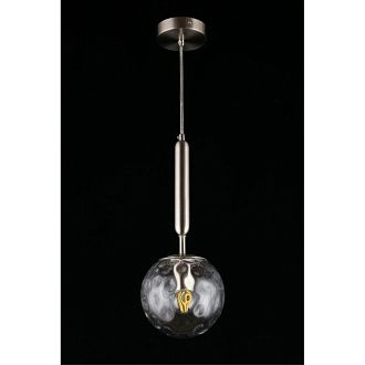 Подвесной светильник 15*50-150 см, 1*E27, 60W, Aployt Lora APL.728.16.01, никель
