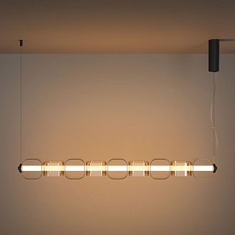 Подвесной светильник 12*18*330 см, LED*22W, 3000K, Maytoni Ritmo MOD381PL-L45B3K, черный