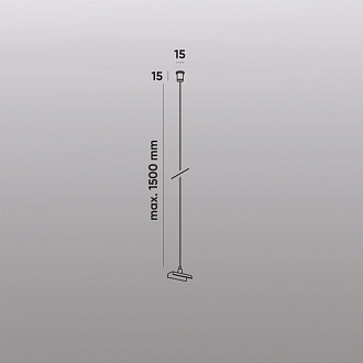 Подвесной комплект 150 см, Denkirs SMART BASE TR2126-BK черный