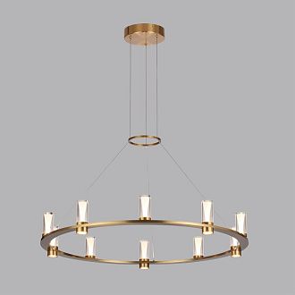 Подвесной светильник *4*200- см, 8*LED*45W, 3000K, Odeon Light Defance 7144/70L, бронзовый
