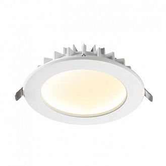 Светильник LED 15 см, 12W, 3000K, NovoTech SPOT GESSO 358806, белый, вр 13,5 см