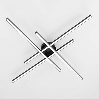 Люстра 117 см, 80W, 3000-5500K, 20 м2 Citilux CL203141 Стиг Черный