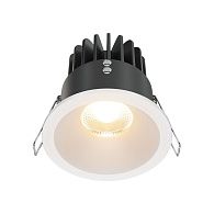 Встраиваемый светильник DL034-01-12W2.7K-W **-8,5 см, *LED*12W, 2700K, Maytoni technical Zoom DL034-01-12W2.7K-W, Белый, вр 7,5 см