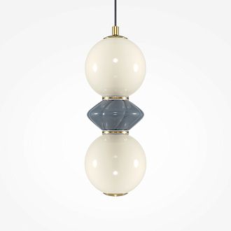Подвесной светильник Maytoni 12*47-337 см, *LED*10W, 3000K, Maytoni Brosche MOD362PL-L10GR3K, Латунь