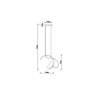 Подвесной светильник 19*29*155 см, 1*G9 черный Vele Luce Musicista VL5462P01