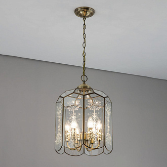 Подвесная люстра Citilux Витра-2 CL442260, диаметр 40 см, бронза