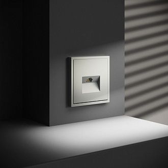 Розетка компьютерная встраиваемая Voltum S70 RJ45 кат.6, сталь пластик Soft touch VLS060105