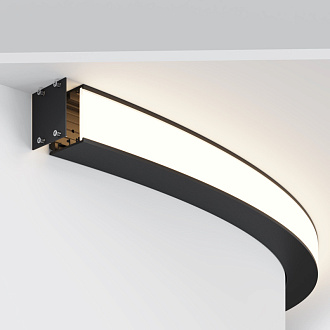 Радиусный профиль ALM-3535R-B-EX-90°-1.5M 3,5*3,5*118,75 см, Maytoni Led Strip черный