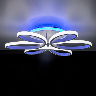 Светильник Citilux Сезар Смарт CL233A150E RGB, 80W LED, 3000-5500K, диаметр 59 см, белый