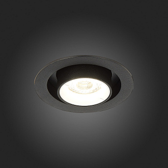Встраиваемый светильник 9 см, 12W 3000K ST LUCE Встраиваемые светильники ST702.438.12 Черный, вр 7,5 см