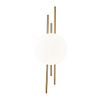Настенный светильник 190*86*520 мм, 1*LED 8WW 4000KK бронза Indigo Astro V000044L, 14007/1W Brass